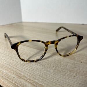 Warby Parker Downing 242 Eyeglasses Frames Only Havana Brown 48-21-140 READ DESC